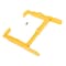 Vestil Steel Trailer Wheel Lock, 12 X 23 Usable, For Use On Single Tires, Yellow TWL-1223 - alternate 1
